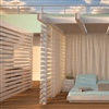 Crystal’s first private cabanas will accommodate two people and overlook the Seahorse Pool on the deck below (Rendering: Crystal)