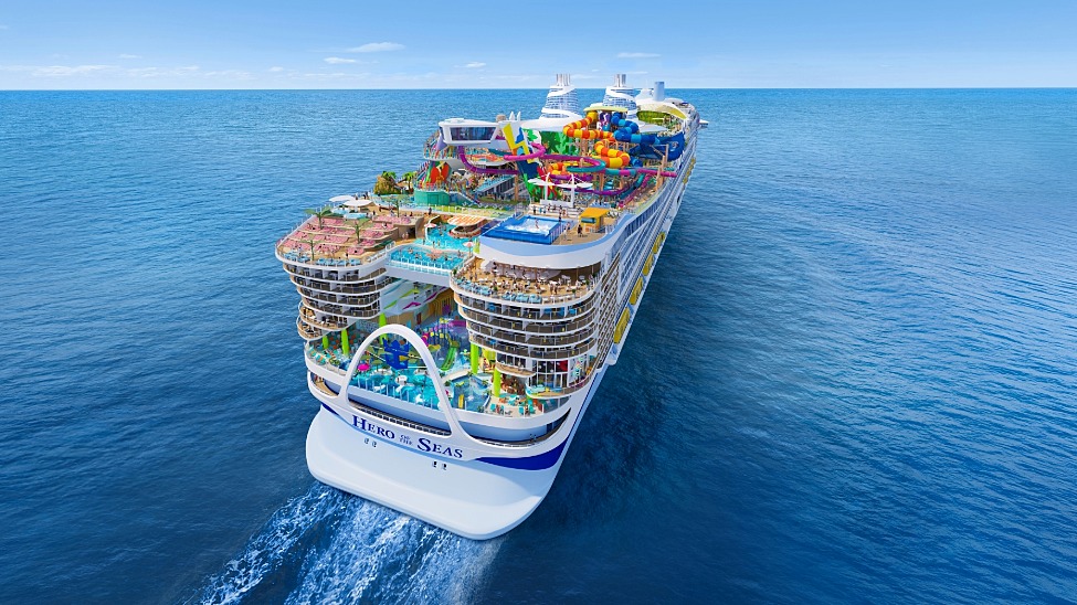 Royal Caribbean floats out fourth Icon-class ship for the first time