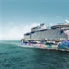 Australian contemporary artist George Rose has designed the ship’s hull artwork (Image: Norwegian Cruise Line)