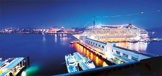 Cruise passenger capacity is expected to reach 2.2 million in Asia