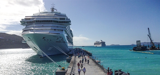 BVI welcomes first cruise ship at newly extended pier