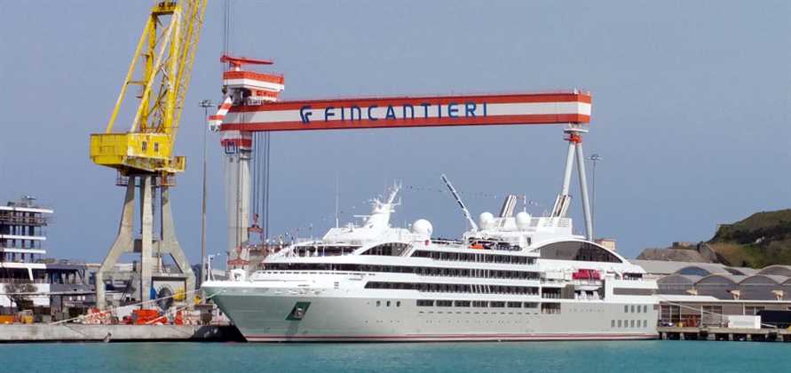Fincantieri launches Le Lyrial at its Ancona shipyard