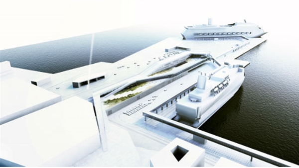 TTS installs first section of new passenger gangway network at Värtan