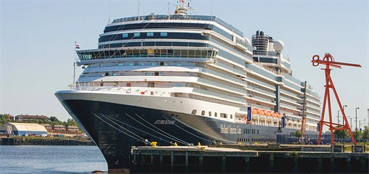 Eurodam visits the Port of Tyne for the first time since 2012