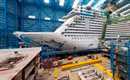 Norwegian Escape floats out of Meyer Werft building dock