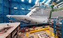 Norwegian Escape floats out of Meyer Werft building dock