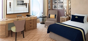 Cunard shares designs for Queen Mary 2 Britannia Club staterooms
