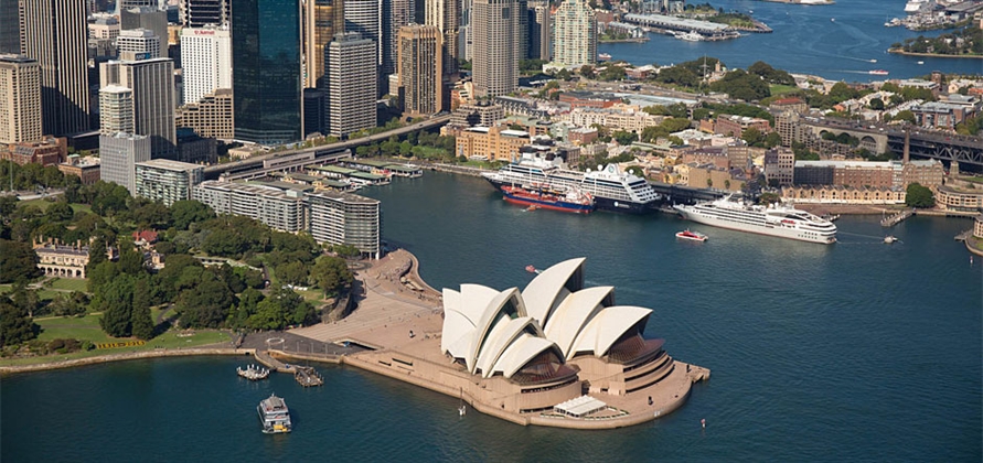 Four luxury cruise vessels call in Sydney