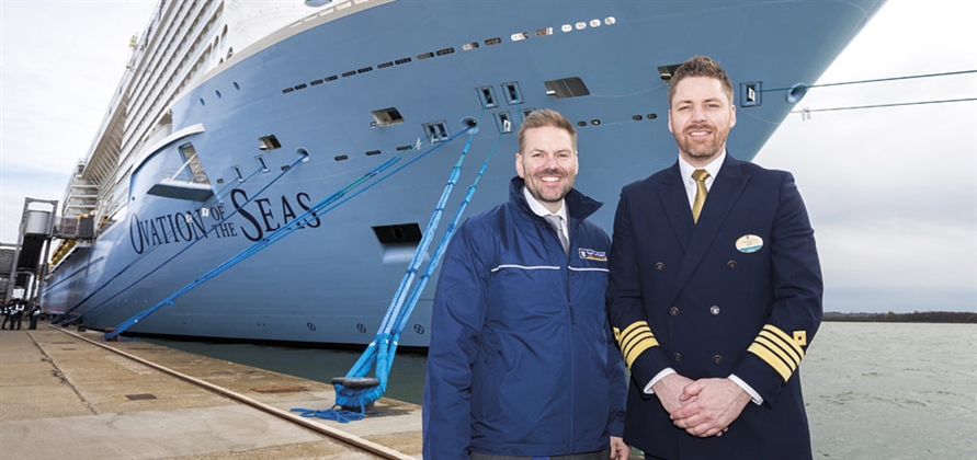 Ovation of the Seas in Southampton shakedown