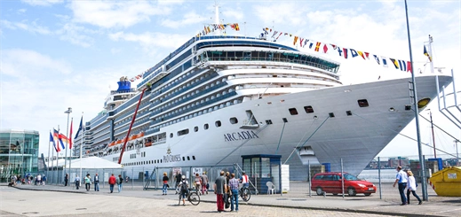 Arcadia makes her inaugural visit to Kiel in Germany