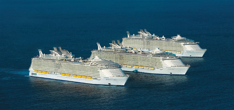 Three Royal Caribbean ships meet in the US for first time