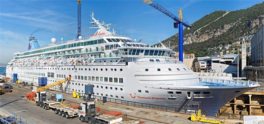 Gibdock refurbishes Thomson Majesty in Gibraltar