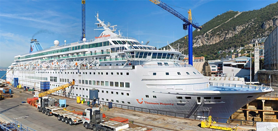 Gibdock refurbishes Thomson Majesty in Gibraltar