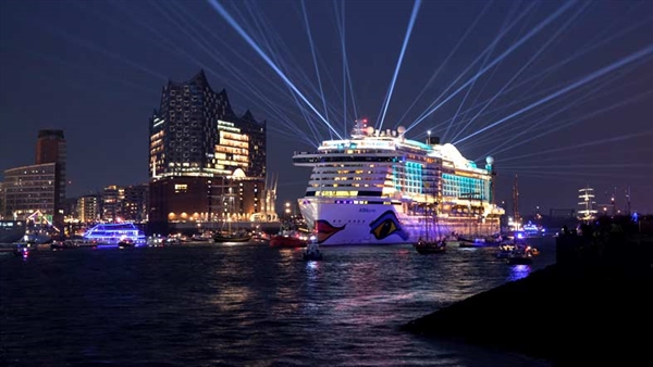 AIDAprima turns one as Port of Hamburg celebrates 828 years