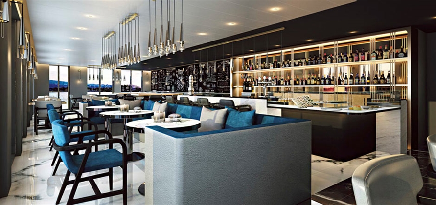 Scenic Eclipse offers 10 dining options and eight bars