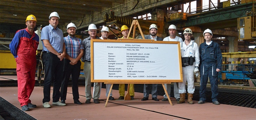 Brodosplit cuts steel for Polar Expeditions newbuild