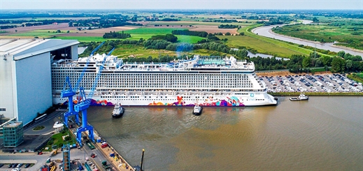World Dream floats out at Meyer Werft yard in Germany