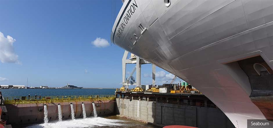 Seabourn celebrates shipbuilding milestone with launch ceremony