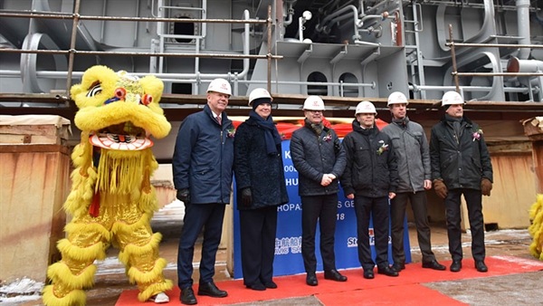 AVIC Weihai Shipyard lays keel for first of Stena Line’s new vessels