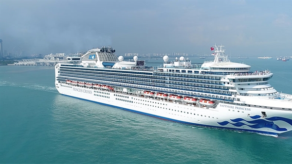 Sapphire Princess heads to UK following refit in Singapore