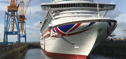 Damen Shiprepair Brest completes work on P&O Cruises’ Ventura