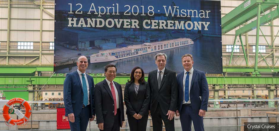 Crystal Ravel handed over to the Crystal River Cruises fleet in Germany