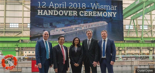 Crystal Ravel handed over to the Crystal River Cruises fleet in Germany