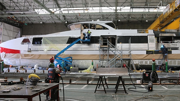 New Red Funnel ferry to leave building dock at the end of May