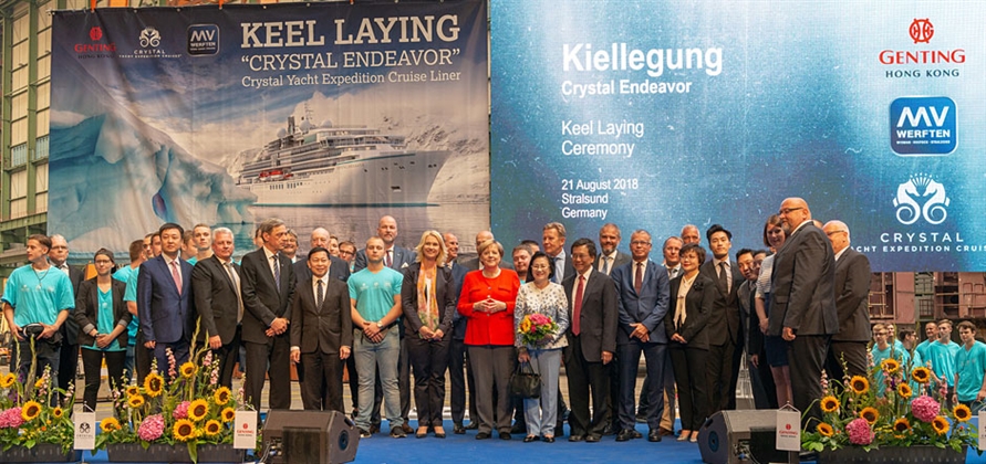MV Werften lays keel for new Crystal Endeavor