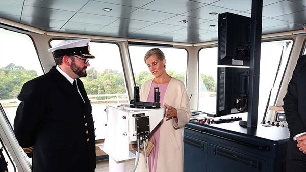 Wightlink's new flagship ferry gets royal seal of approval
