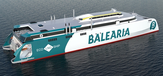 Baleària to introduce fast ferry powered by dual-fuel LNG engines