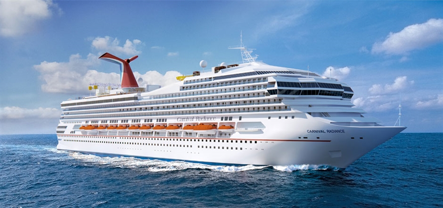 Carnival reveals inaugural voyages for Carnival Radiance