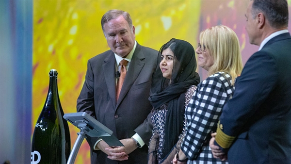 Malala Yousafzi christens Celebrity Edge at Port Everglades