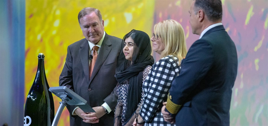 Malala Yousafzi christens Celebrity Edge at Port Everglades