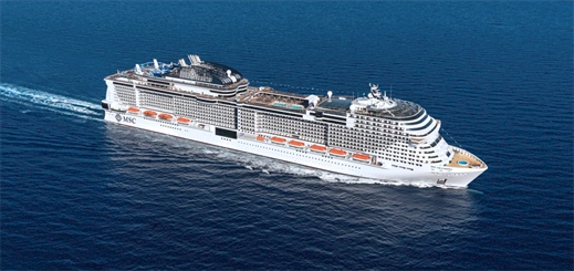 MSC Grandiosa moves a step closer to completion in France