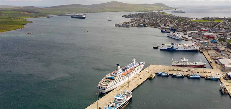 Lerwick Harbour hosts four cruise vessels in one day