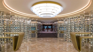 What leads to interior designers creating a masterpiece on a ship?