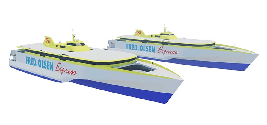 New Fred. Olsen trimarans to feature Clase Oro VIP lounge
