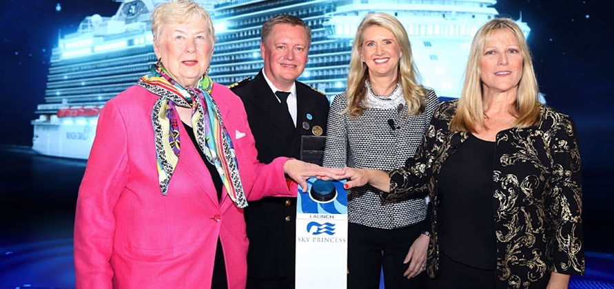 Sky Princess officially named by Princess Cruises