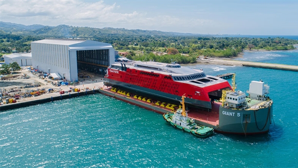 Austal launches 109-metre catamaran ferry