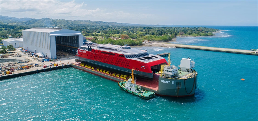 Austal launches 109-metre catamaran ferry