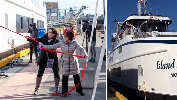 BC Ferries christens Island-class ferries