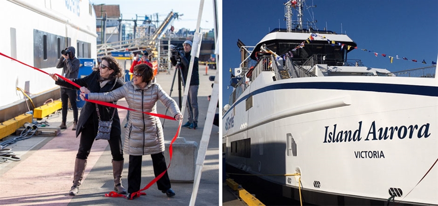 BC Ferries christens Island-class ferries