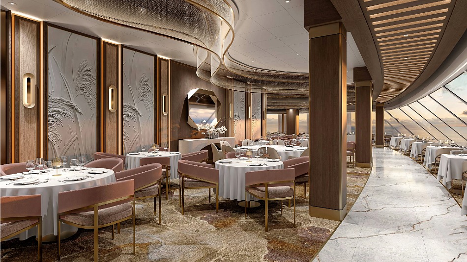 Guest-favourite dining venue the Grand Dining Room will feature onboard Oceania Sonata