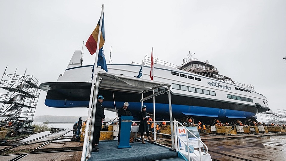 The float out of Island-class 9 was marked with a ceremony at Damen’s shipyard in Galati, Romania