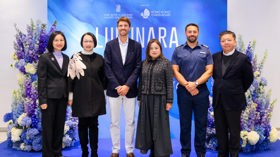 An onboard ceremony, attended by officials from the Hong Kong Government as well as representatives from The Ritz-Carlton Yacht Collection and the Hong Kong Tourism Board, welcomed Luminara to Hong Kong