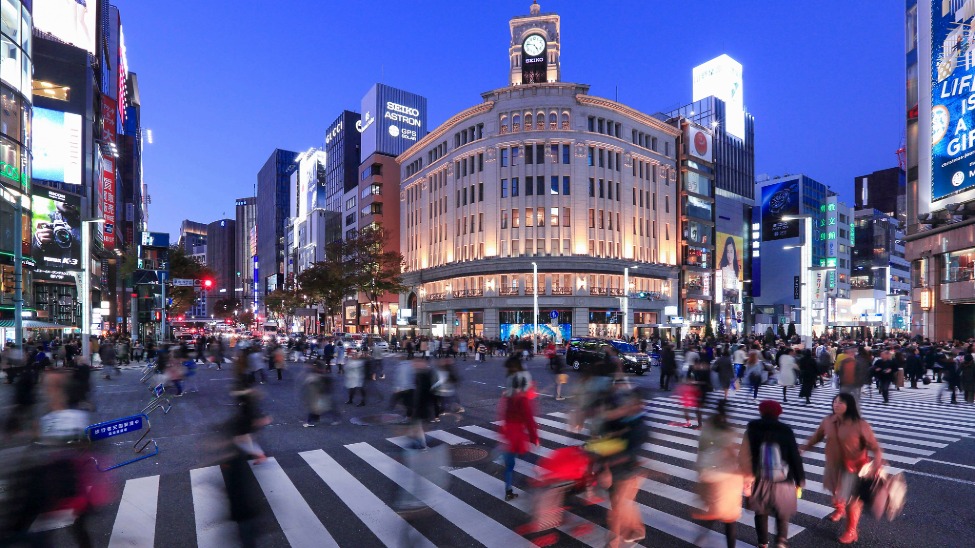 Ginza is Tokyo’s most famous upmarket shopping, dining and entertainment district (credit: TCVB)