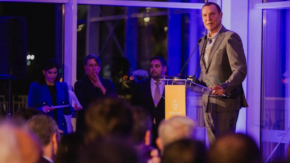 Mehmet Kutman, chairman of Global Ports Holding speaking at the opening ceremony