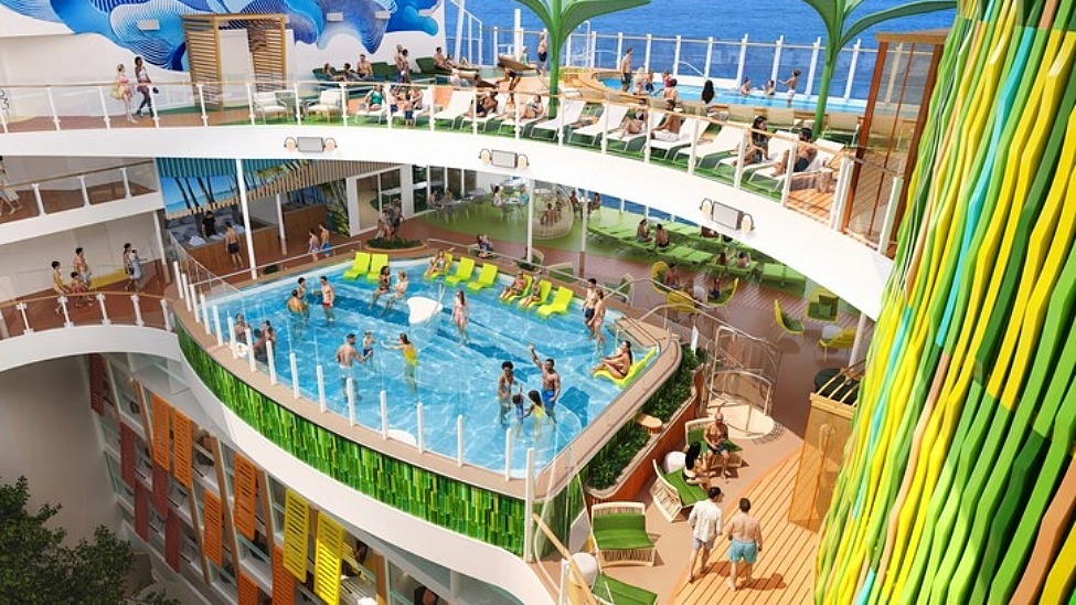 The ship will feature nine pools – the most on any ship at sea