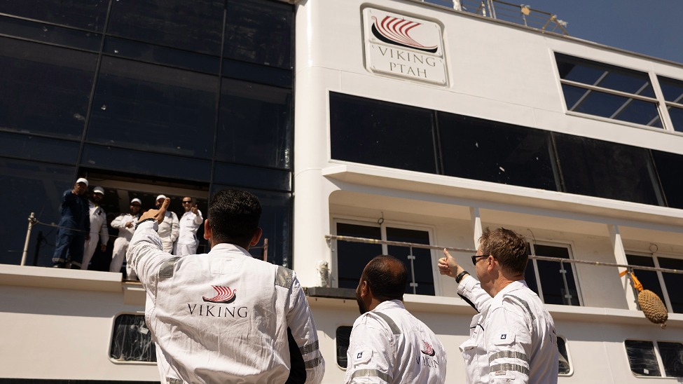 Following the float ceremonies at the Massara shipyard in Cairo, the ships will be moved to a nearby outfitting dock for final construction and interior build-out